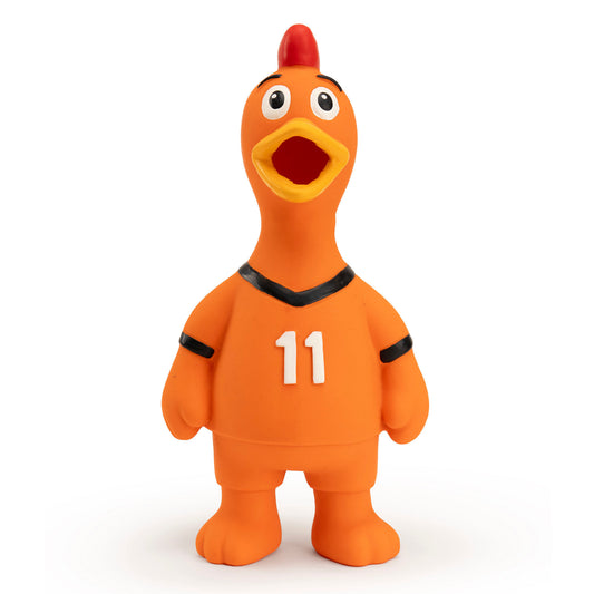 Oranje Latex Hondenspeeltjes WK Kip