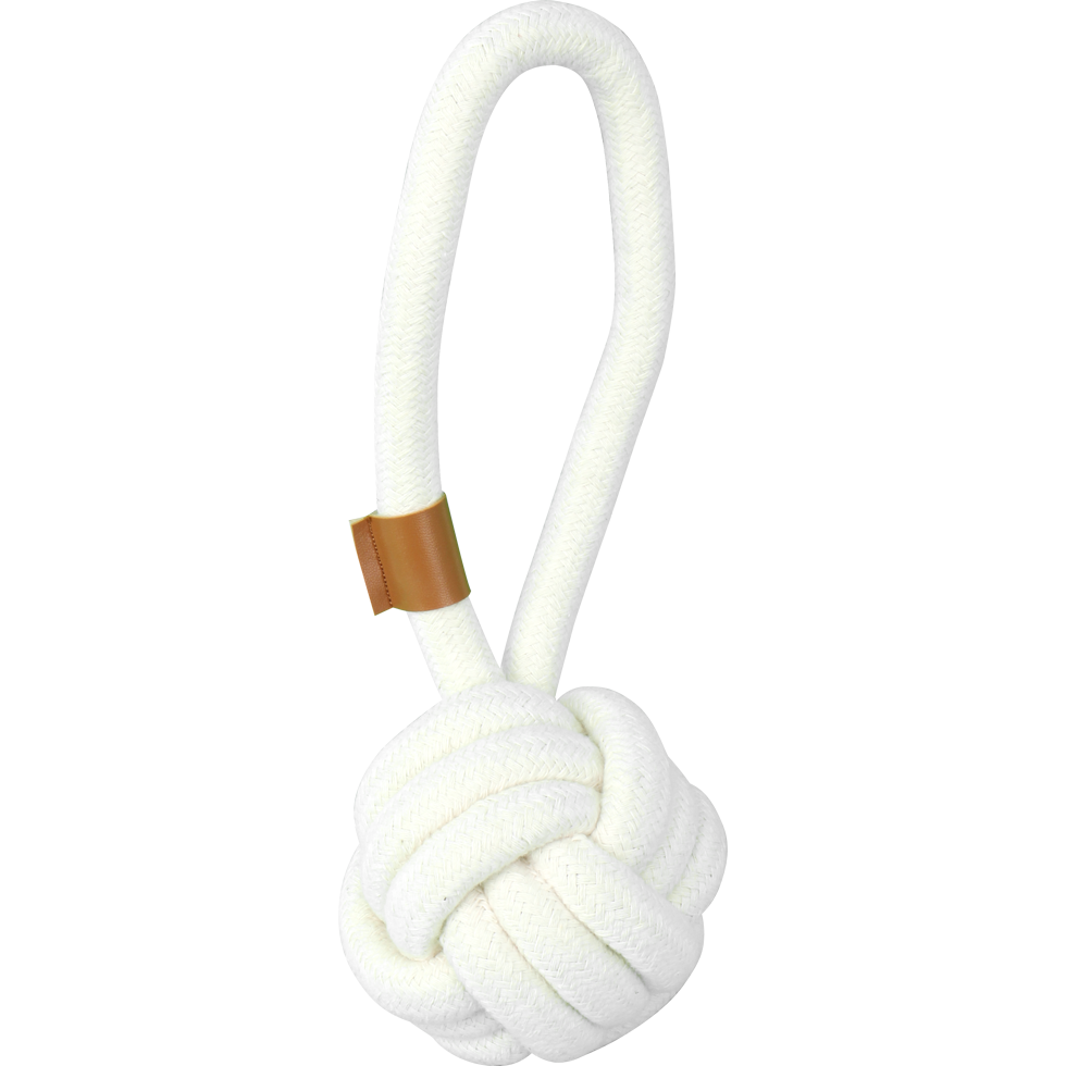 Pawise Premium cotton toy Ball with Handle