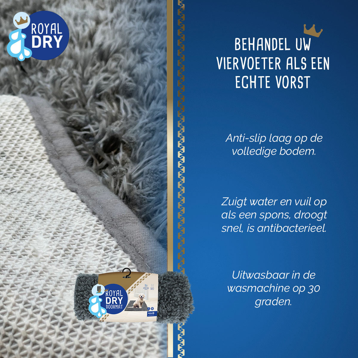 Royal Dry Deurmat Voor Honden M