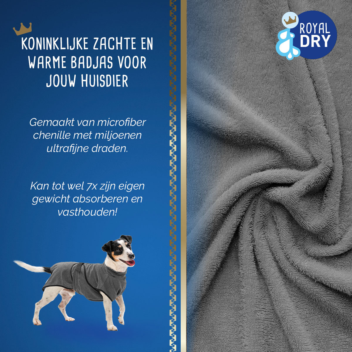 Royal Dry Badjas Voor Honden S