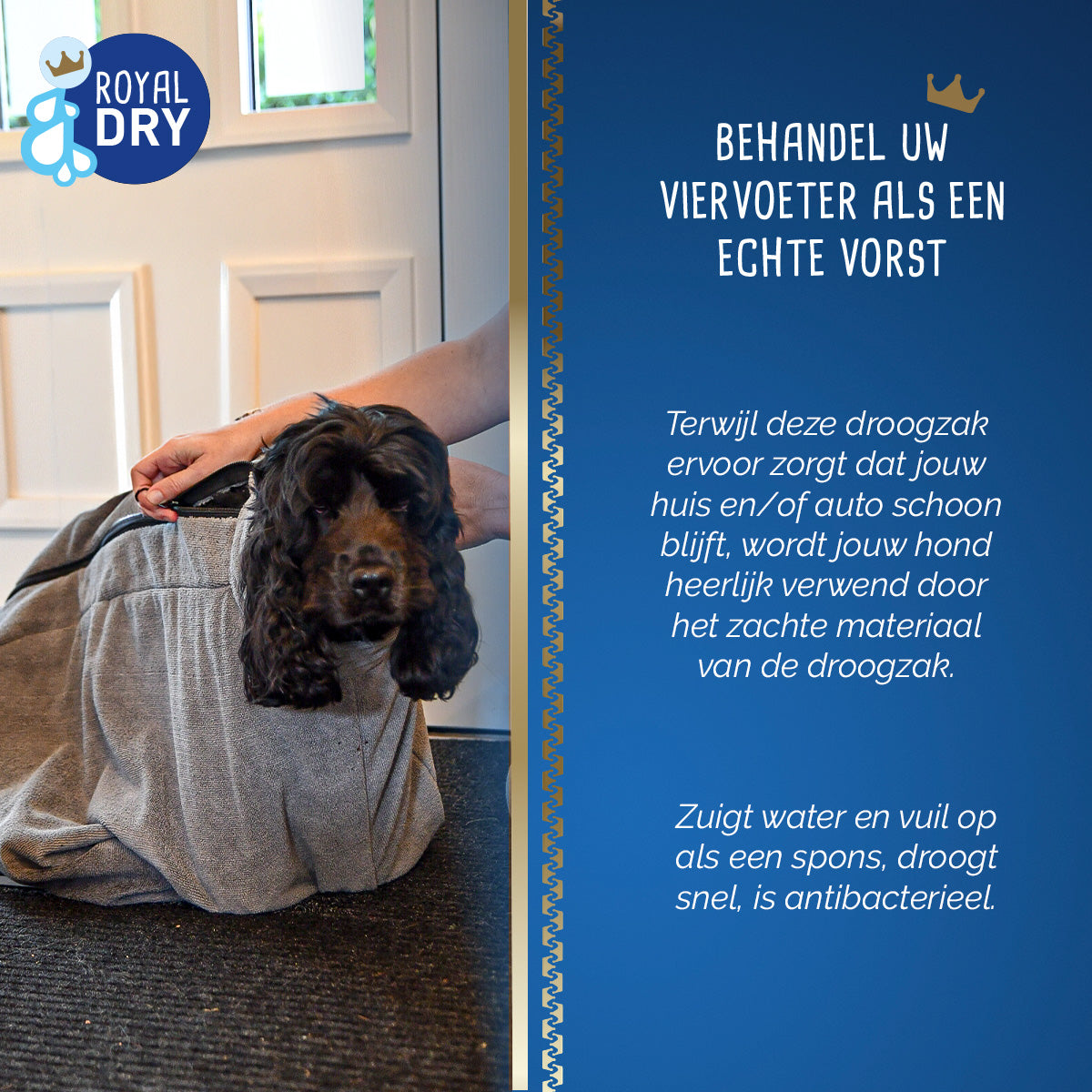 Royal Dry Doggy Bag Droogzak M