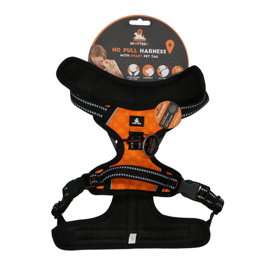 Spotted! Pro No Pull Harnas Oranje S
