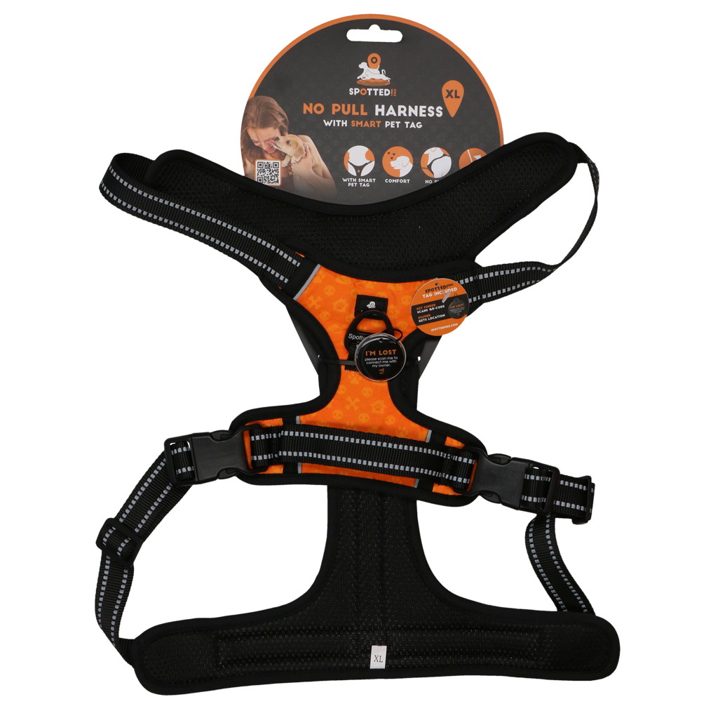 Spotted! Pro No Pull Harnas Oranje XL