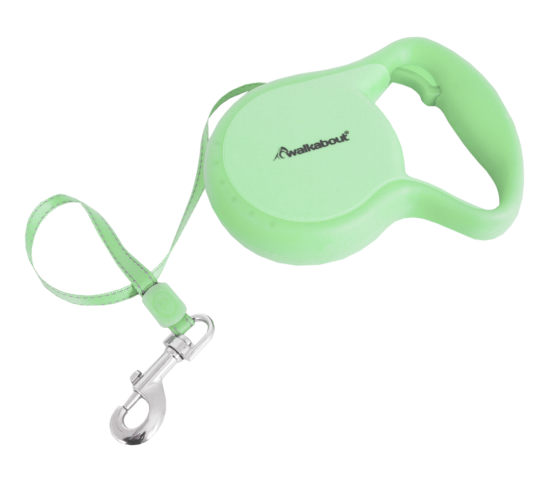 Walkabout Retractable Leash Glow in the Dark XS