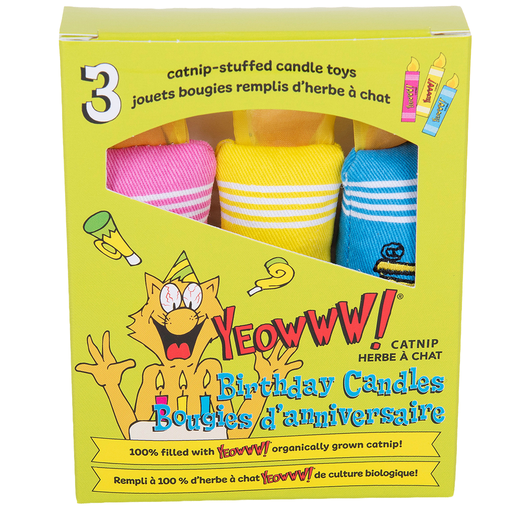 Yeowww! Birthday Candles 3 st.
