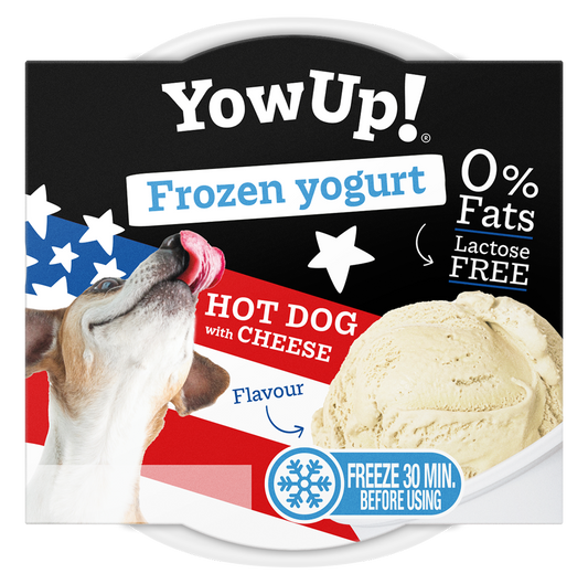YowUp! Frozen Yoghurt Hot dog met Kaas